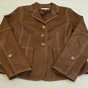 Cabi Leather Vest Women's Size 8 (Small)